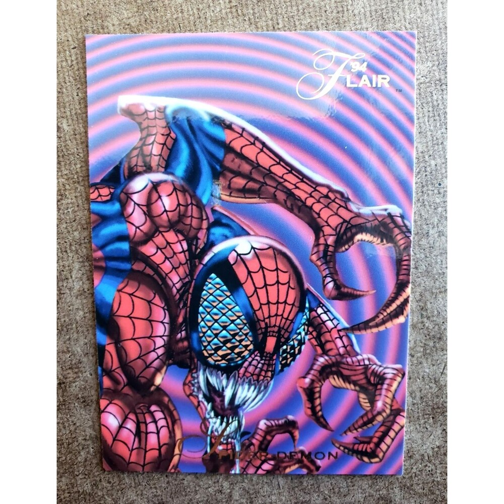 VTG 1994 FLAIR MARVEL ANNUAL #NNO SPIDER-DEMON MAXIMUM CARNAGE Card 137 PART III